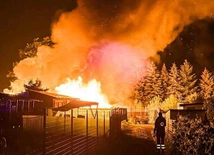Chełm Śląski. Pożar domków letniskowych