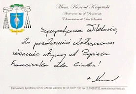 Papież nie tylko odpowiedział na list. Przesłał Wiktorii różaniec i obiecał pomoc