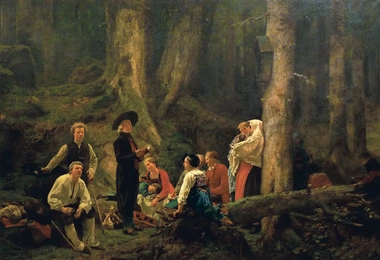  Pielgrzymi do Sainte Odile, 1863 r. Muzeum Unterlinden, Colmar