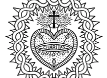  Pierwszy obrazek Najświętszego Serca Jezusa dany przez siostrę  Małgorzatę Marię jej nowicjuszkom, 20 lipca 1685 r.
