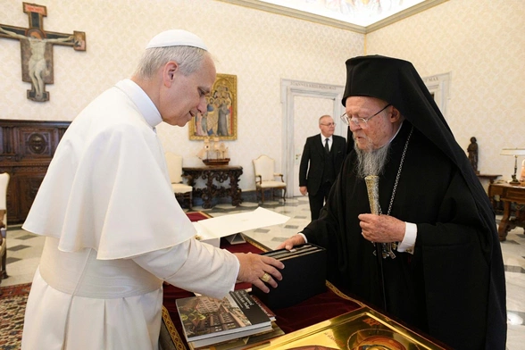 Papież Leon XIV i patriarcha Konstantynopola, Bartłomiej