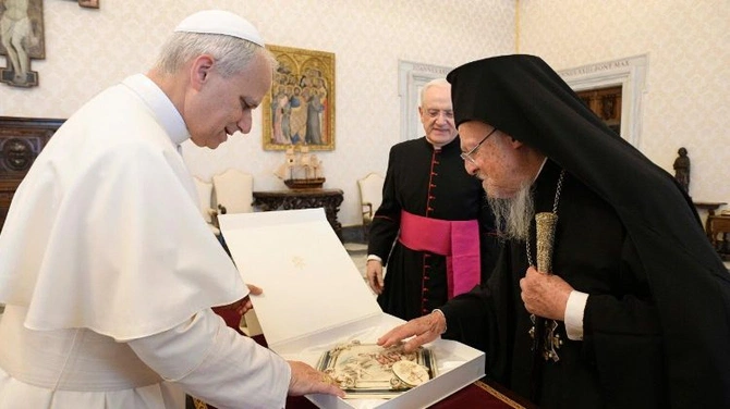 Leon XIV do patriarchy Bartłomieja o pragnieniu przybycia do Nicei