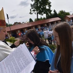 Pielgrzymka DSM do Szczepanowa - błogosławieństwo przewodniczek