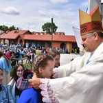 Pielgrzymka DSM do Szczepanowa - błogosławieństwo przewodniczek