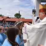 Pielgrzymka DSM do Szczepanowa - błogosławieństwo przewodniczek