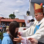 Pielgrzymka DSM do Szczepanowa - błogosławieństwo przewodniczek