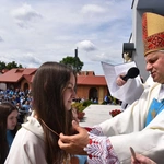 Pielgrzymka DSM do Szczepanowa - błogosławieństwo przewodniczek