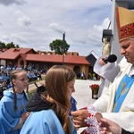 Pielgrzymka DSM do Szczepanowa - błogosławieństwo przewodniczek