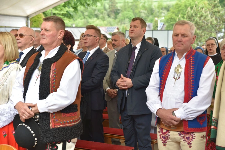 Wmurowanie kamienia węgielnego w Ochotnicy Dolnej