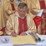 Wmurowanie kamienia węgielnego w Ochotnicy Dolnej