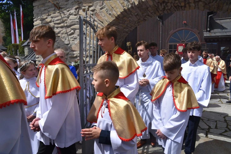 Wmurowanie kamienia węgielnego w Ochotnicy Dolnej