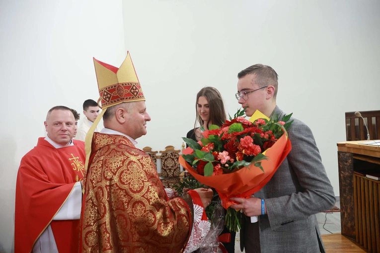 Bierzmowanie w Trzcianie koło Mielca