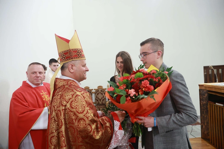 Bierzmowanie w Trzcianie koło Mielca