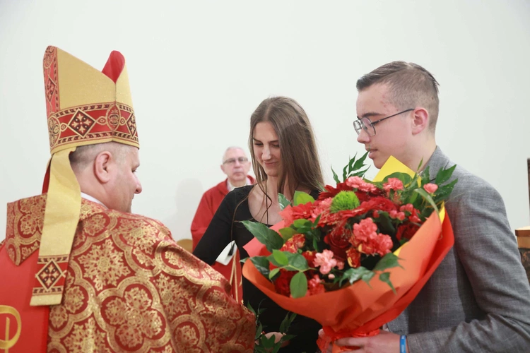 Bierzmowanie w Trzcianie koło Mielca