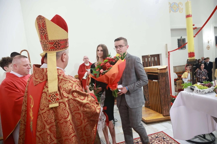 Bierzmowanie w Trzcianie koło Mielca