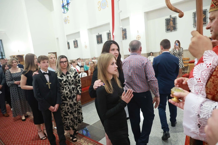 Bierzmowanie w Trzcianie koło Mielca
