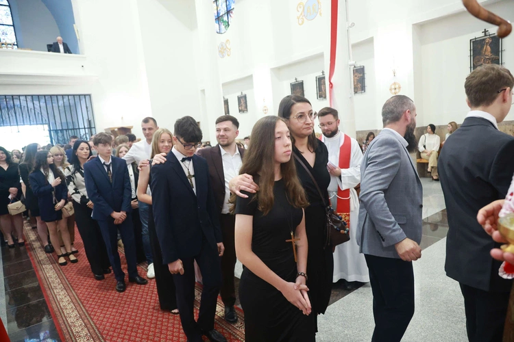 Bierzmowanie w Trzcianie koło Mielca