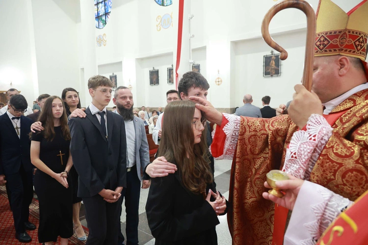 Bierzmowanie w Trzcianie koło Mielca
