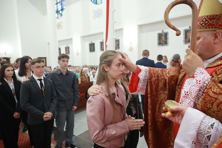 Bierzmowanie w Trzcianie koło Mielca