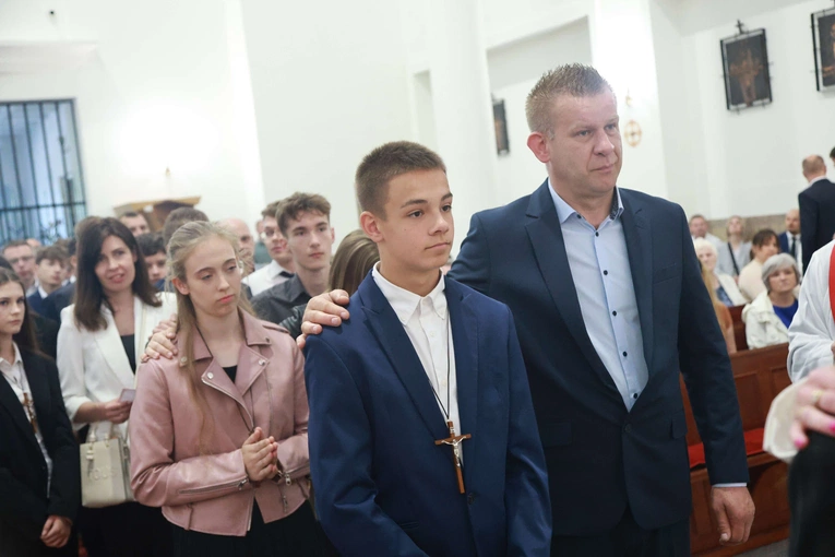 Bierzmowanie w Trzcianie koło Mielca