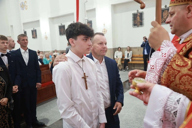 Bierzmowanie w Trzcianie koło Mielca