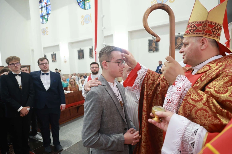 Bierzmowanie w Trzcianie koło Mielca