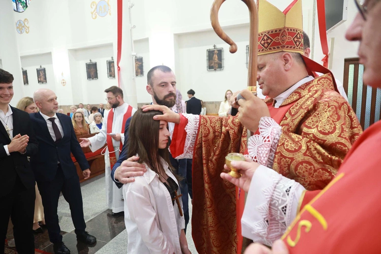Bierzmowanie w Trzcianie koło Mielca