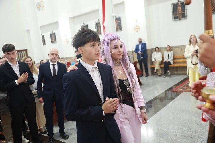 Bierzmowanie w Trzcianie koło Mielca