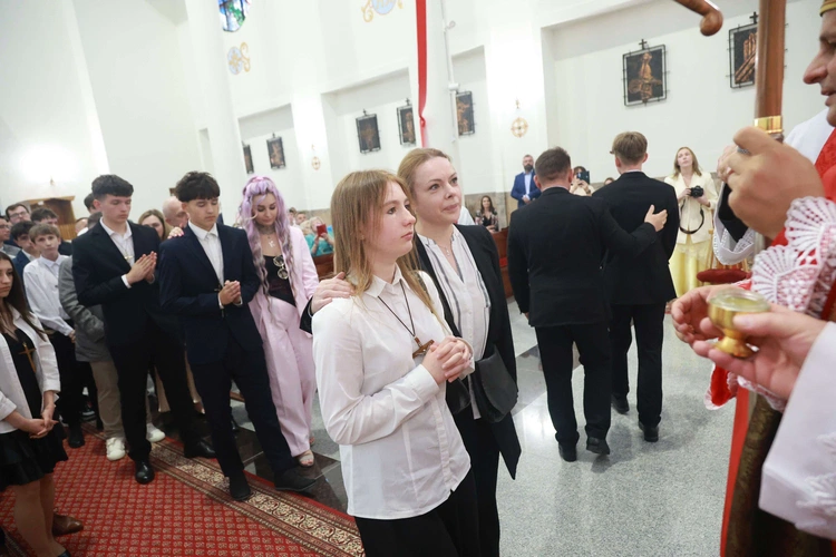 Bierzmowanie w Trzcianie koło Mielca