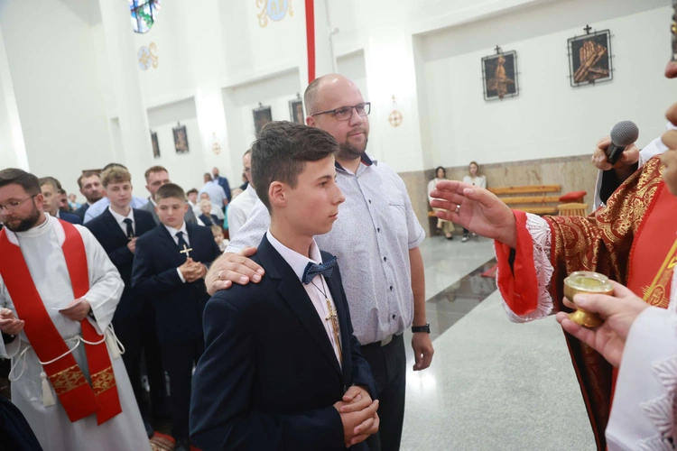 Bierzmowanie w Trzcianie koło Mielca