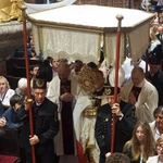 Procesja eucharystyczna w odpust Matki Bożej Pokornej