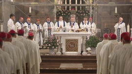 Piekary Śl. Członkowie KEP sprawowali Eucharystię przed obrazem Matki Bożej Piekarskiej