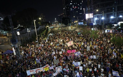 Protest w Tel Avivie