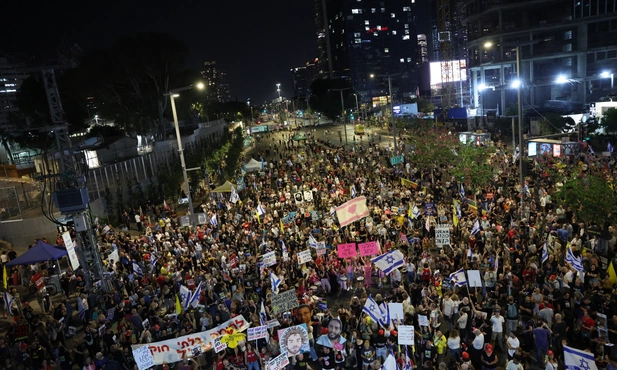 Protest w Tel Avivie