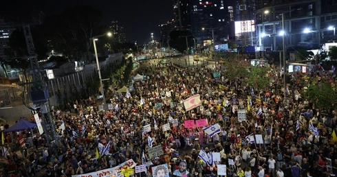 Protest w Tel Avivie