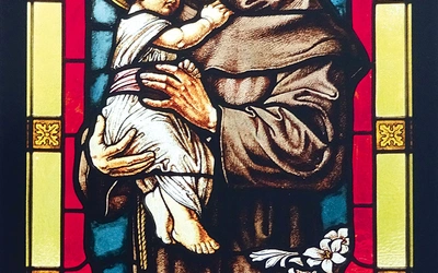 „Św. Antoni z Dzieciątkiem”, 1923 r. Max Nierle, Wrocław / 2015 r. Anna Gomuła, Zbrosławice; kościół Najświętszego Serca Pana Jezusa w Gliwicach...