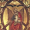 Pięć osób Trójcy w obrazie z XIV wieku