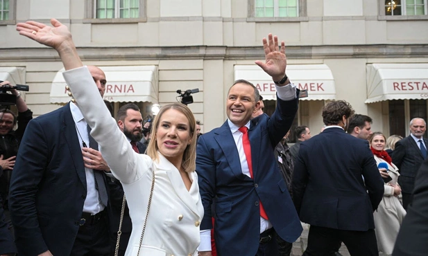 Karol Nawrocki z żoną Martą
