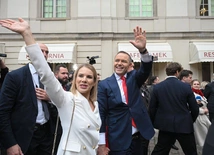 Karol Nawrocki z żoną Martą