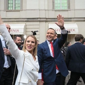 Karol Nawrocki z żoną Martą