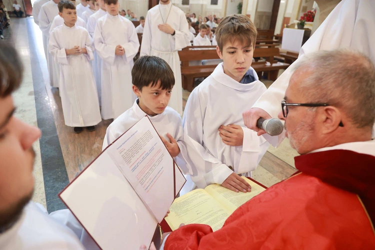 Błogosławieństwo ministrantów słowa Bożego
