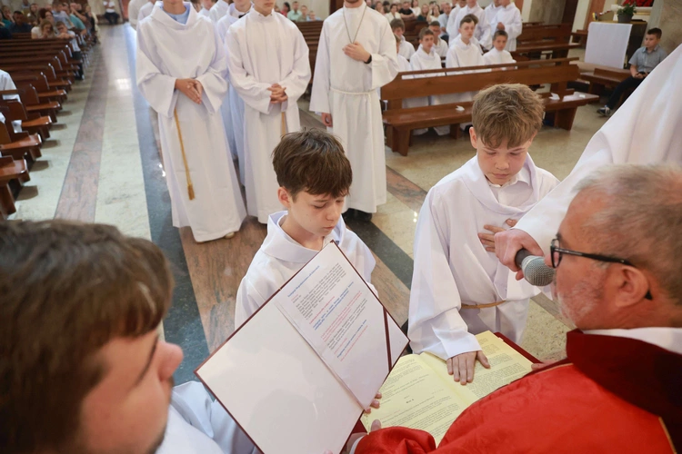 Błogosławieństwo ministrantów słowa Bożego