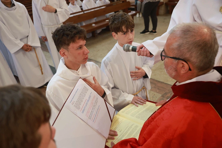 Błogosławieństwo ministrantów słowa Bożego