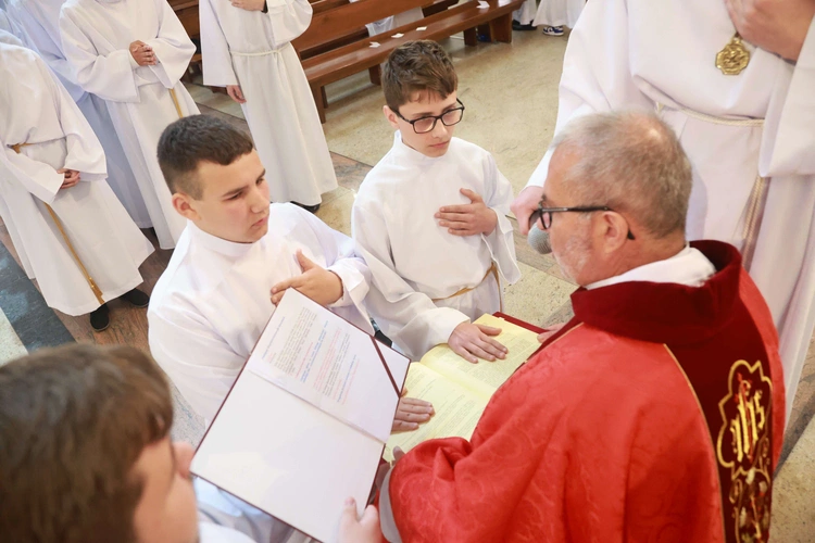 Błogosławieństwo ministrantów słowa Bożego