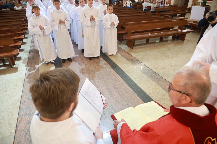Błogosławieństwo ministrantów słowa Bożego