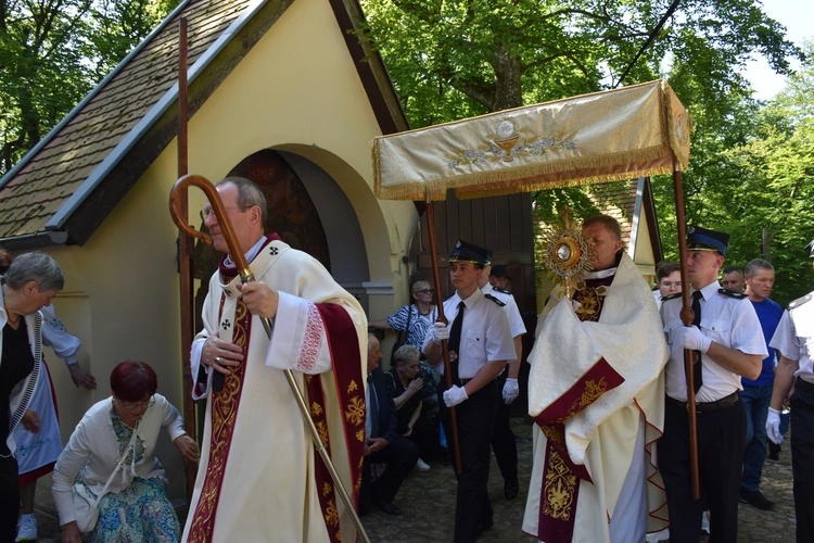 Pielgrzymi na odpuście ku czci Trójcy Świętej
