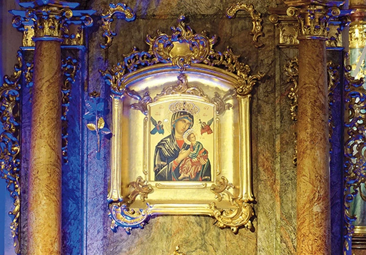 Obraz sprowadzono do Gliwic z Rzymu w 1923 roku.