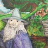 Dzieci chętnie malowały Hobbiton i jego bohaterów.