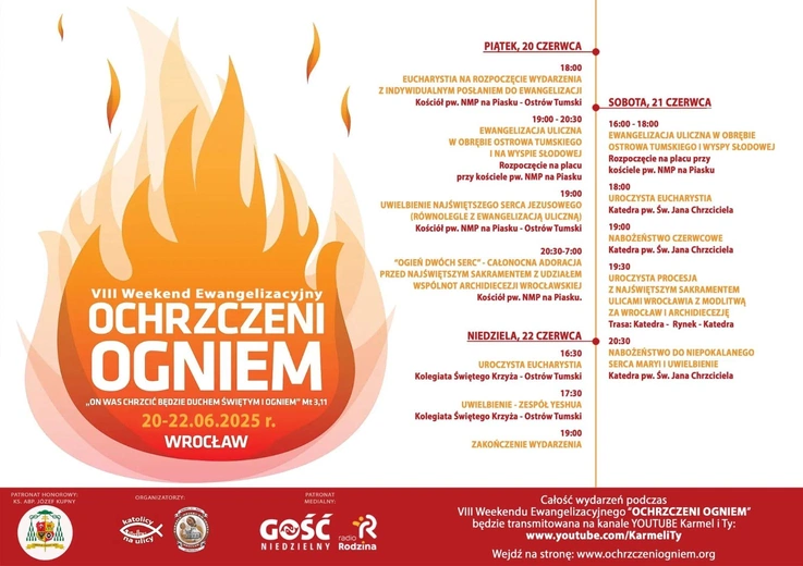 VIII Weekend Ewangelizacyjny "Ochrzczeni Ogniem"