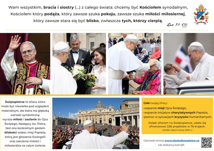 Ofiara na świętopietrze - konkretne wsparcie misji Papieża